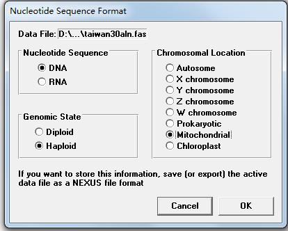 使用DnaSP计算核苷酸多样性和单倍型多样性