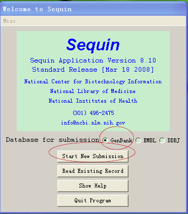 用Sequin向NCBI提交序列