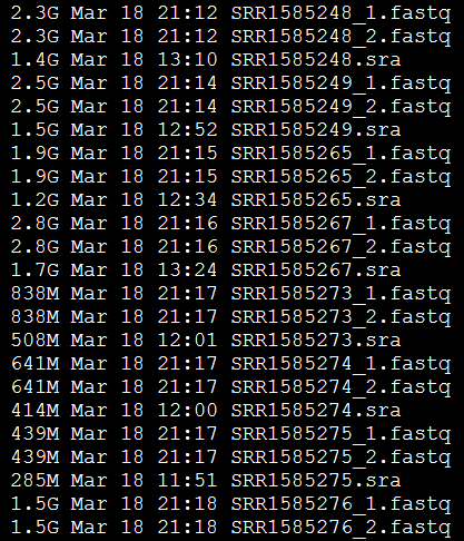 SRA工具sratoolkit把原始测序数据转为fastq格式