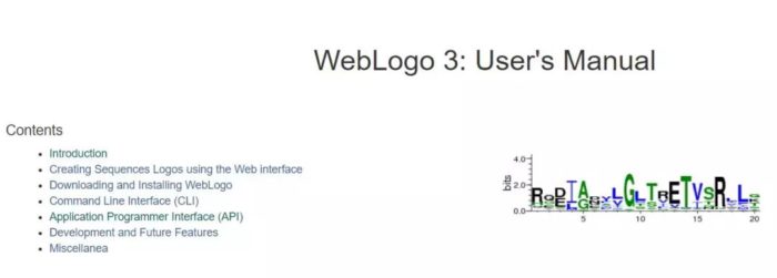 Seq logo 在线绘制工具——Weblogo