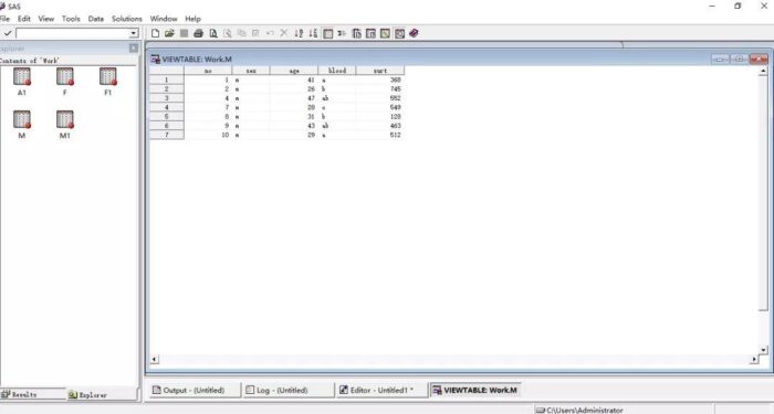 图解SAS软件统计分析（一）：基本知识和界面操作