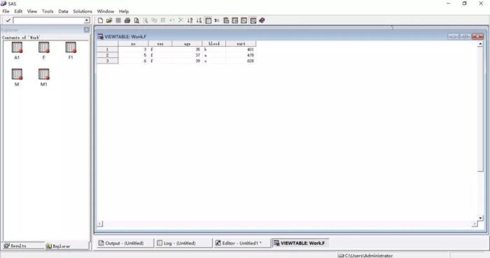 图解SAS软件统计分析（一）：基本知识和界面操作